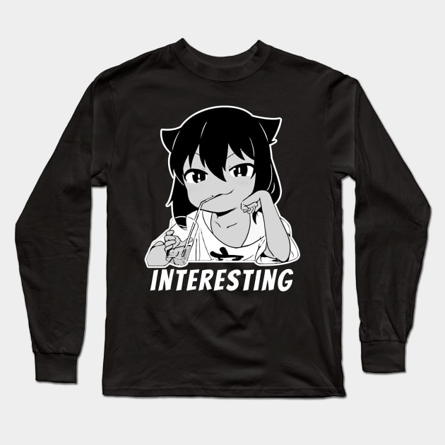 Funny Manga Girl Interesting Meme Long Sleeve T-Shirt by designsenpai